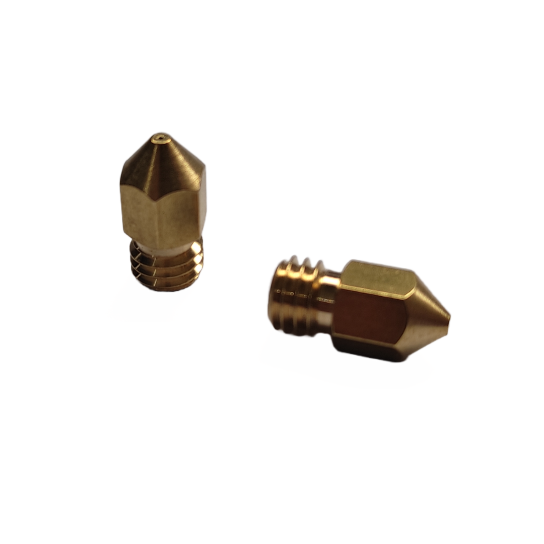Boquillas 0.4mm Nozzle Extrusor Mk8 M6 x 5 unidades